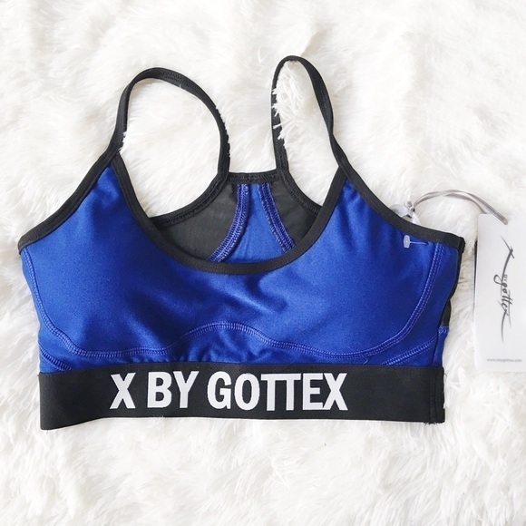 X by Gottex Sports Bra Performance Blue Small - Picture 1 of 8
